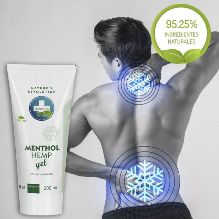 MENTHOL HEMP GEL - Gel de cáñamo natural y vegano para alivio y masaje (Efecto frío) - Imagen 2