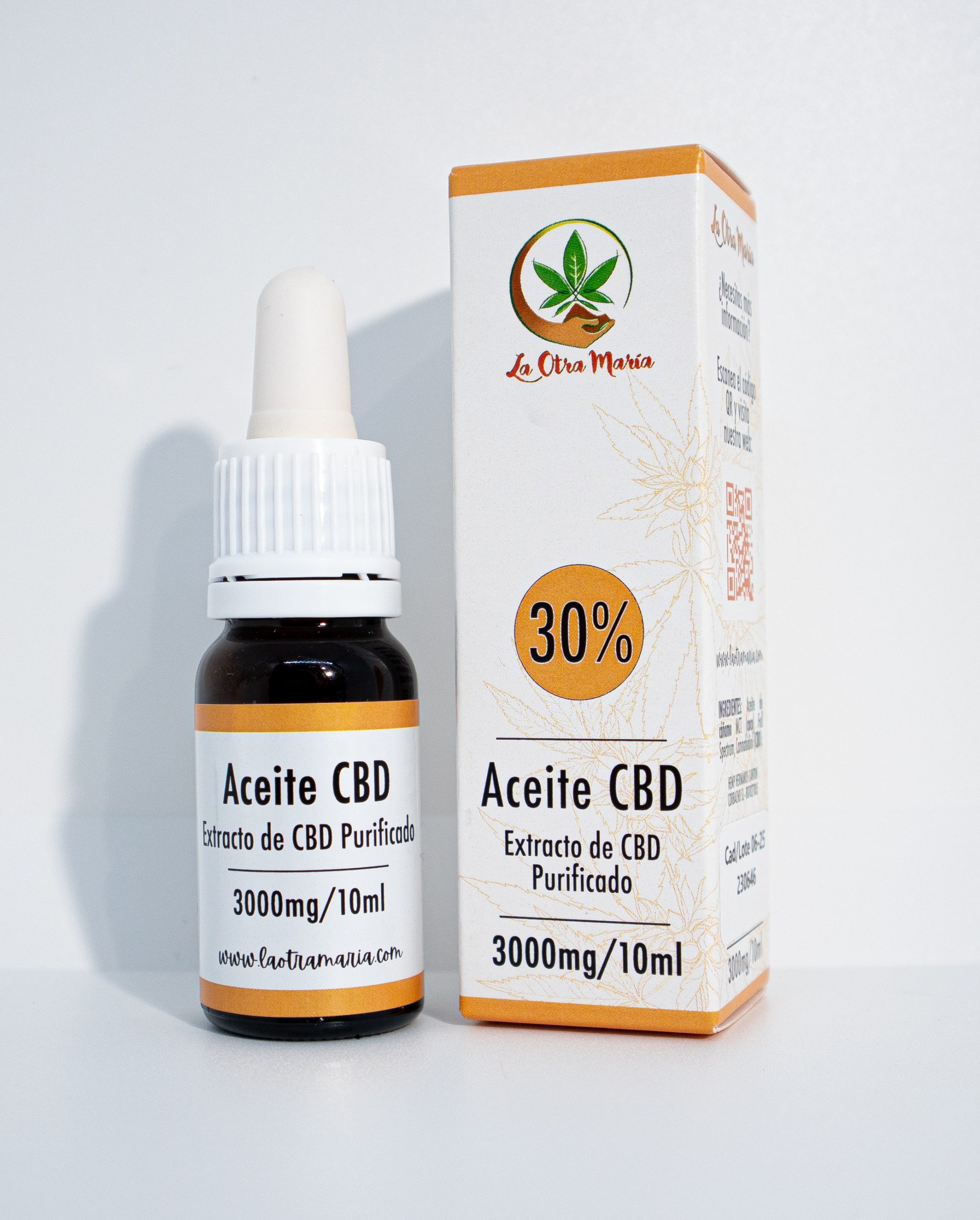 bote aceite 5%-8 Aceite de CBD 30% 10ml de La Otra María - Imagen 1