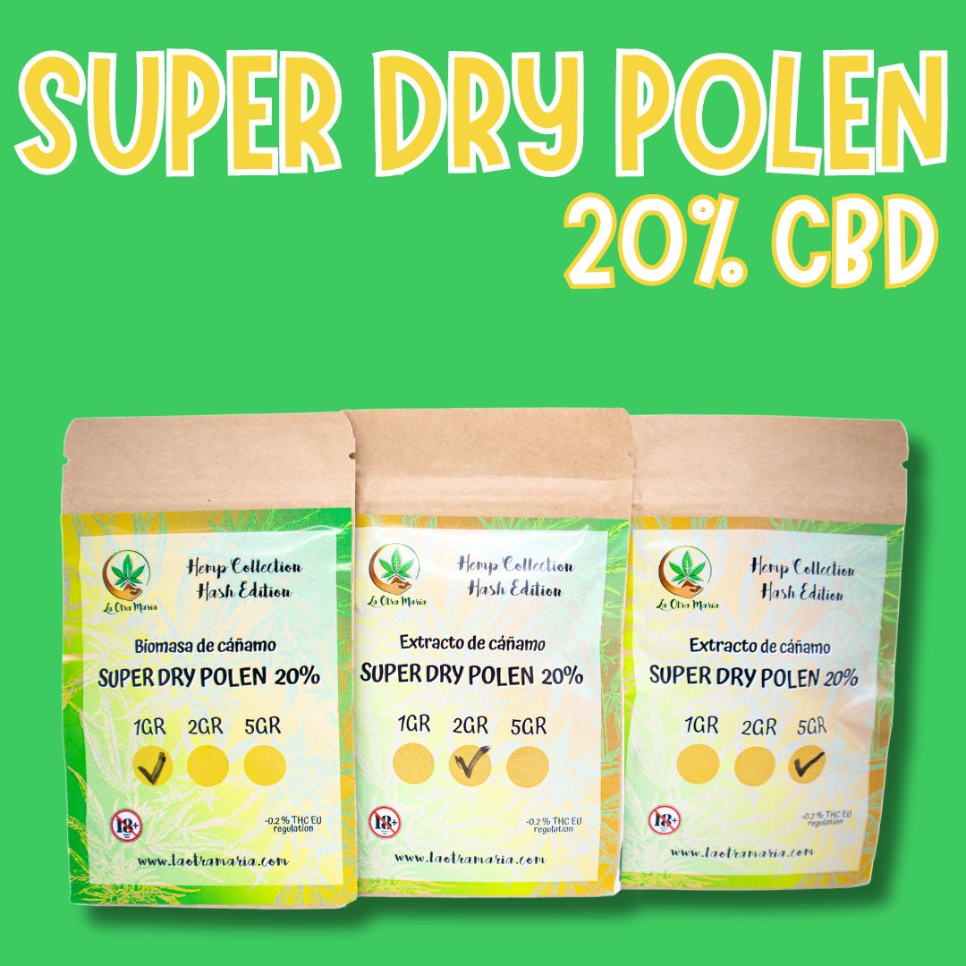 14 Extracto de cáñamo SUPER DRY POLEN 20% CBD Premium - Imagen 1