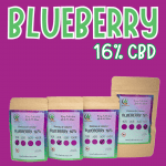 Biomasa de cáñamo BLUEBERRY 16% CBD Indoor