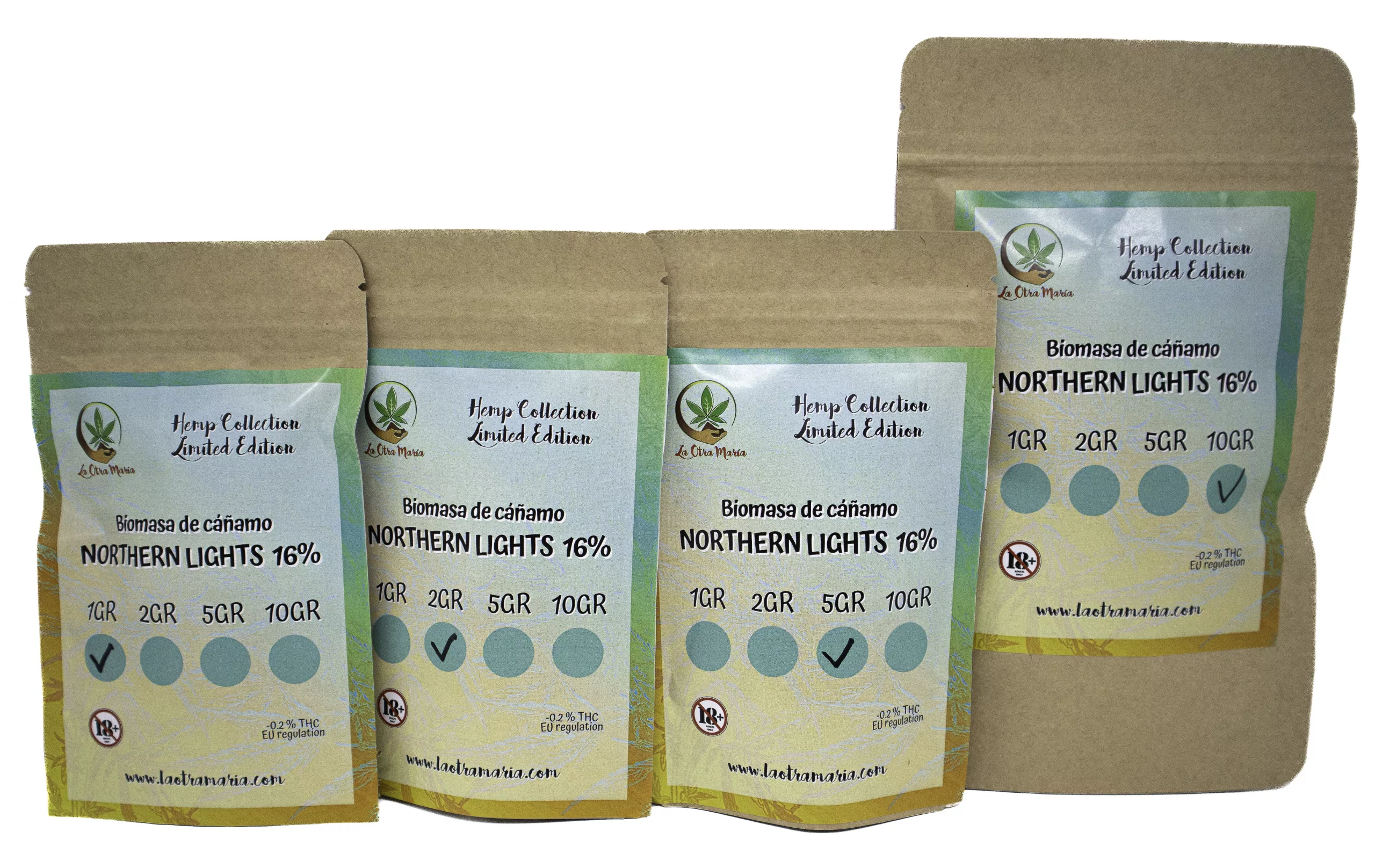 nrthern lights Biomasa de cáñamo NORTHERN LIGHTS 16% CBD - Insomnio, estrés y ansiedad medios - Imagen 1