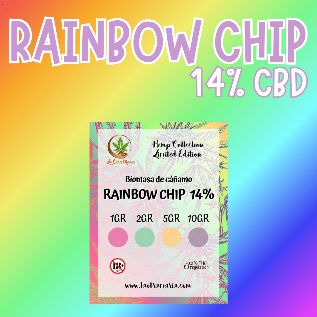 2 Biomasa de cáñamo RAINBOW CHIP 14% CBD - Dolor y ansiedad medios - Imagen 1