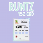 Biomasa de cáñamo RUNTZ 15% CBD - Insomnio, estrés y ansiedad medios