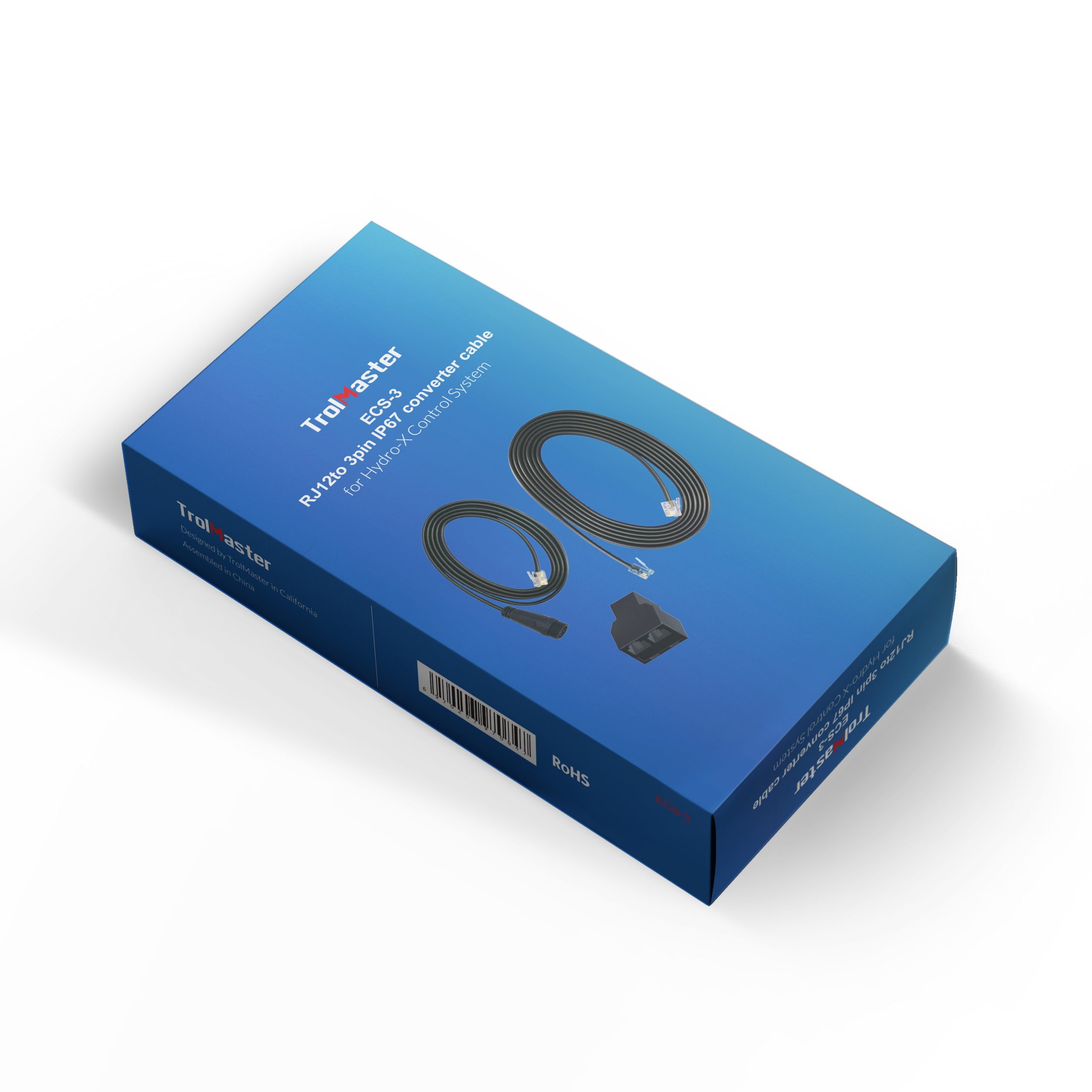 Mockups Design TrolMaster ECS-3 RJ12 to 3pin IP67 converter cable - Imagen 1