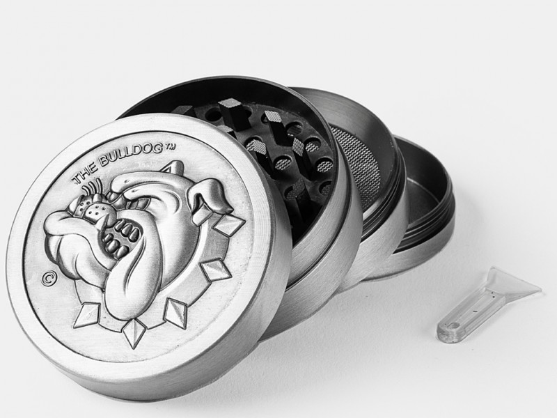 bulldog-grinder-4 capas- laotramaria Grinder the Bulldog Amsterdam Metálico 50mm (4 capas) - Imagen 1